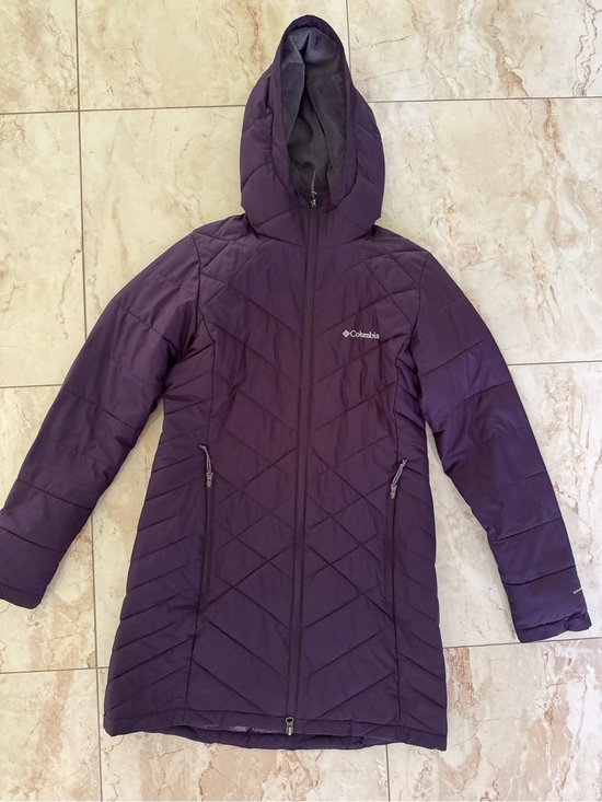 Columbia Jackets & Blazers - Columbia Women's Purple Hooded Coat SMALL OMNIHEAT